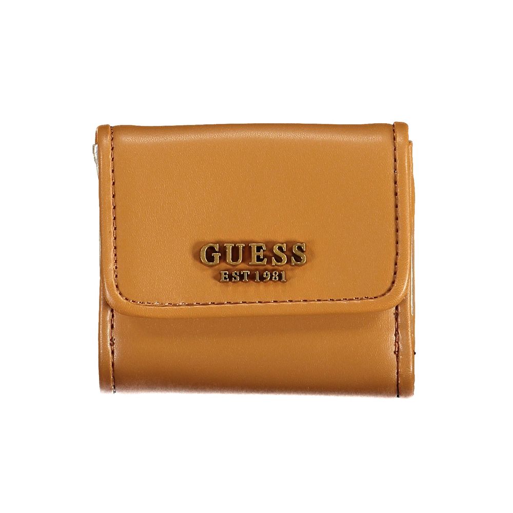 Guess Jeans Brown Polyethylene Wallet for Women
